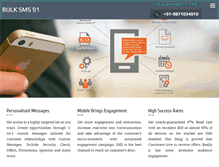 Tablet Screenshot of bulksms91.com